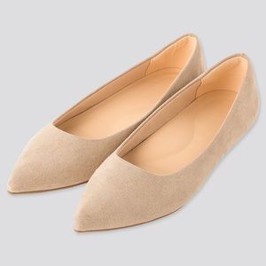 Uniqlo Comfort Feel Pointed Flats Beige